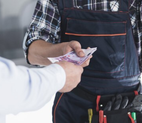 WHEN DO YOU PAY A PLUMBER